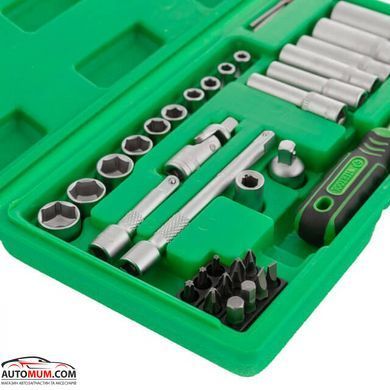 INTERTOOL ET-6036SP Набір інструменту (воротки,насадки,головки 1/4) - 36 од