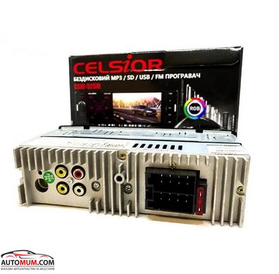 CELSIOR 525М Автомагнитола с экраном 4" с Bluetooth (BT, AUX, USB, SD)