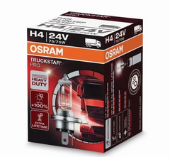 Лампа галогенна H4 (Р43t) 24V 75/70W (+100%)-1шт OSRAM 64196TSP-FS