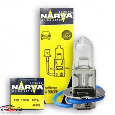 NARVA 48351 Лампа галогенная Н3 (РK22s) 12V 100W