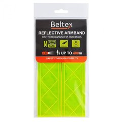 BELTEX BX70210 Светоотражающая повязка зеленая М (35-40см)