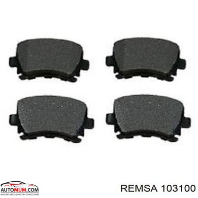 Колодки задние REMSA 103100-AF LPR 05P1219 (Audi,Seat,VW)