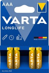 VARTA Long Life AAА LR3 Батарейка лужна LR03, AAA