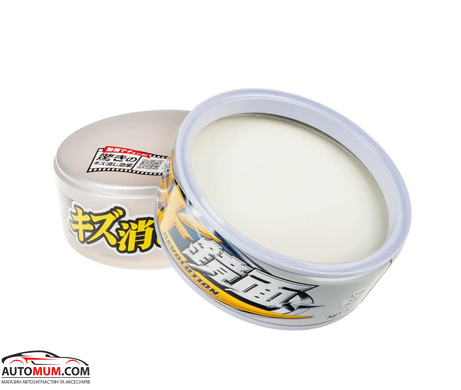 Віск-антицарапін для світлих авто 00419 SOFT99 New Scratch Clear Wax "Mirror Finish" Pearl & Metallic - 200г
