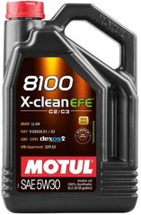 Моторна олива MOTUL 8100 X-clean EFE 5W-30 C2/C3 (BMW,MB,GM) - 5л