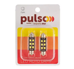 Світлодіодні лампи PULSO/софітні/LED C5W/36мм/CANBUS/9SMD-2835/12v/2,9W/315lm White С (SV 8,5) -12V