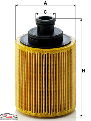 Фильтр оливи MANN HU712/7x (Fiat,Opel,Suzuki 1,3 JTD/CDTi >03г)