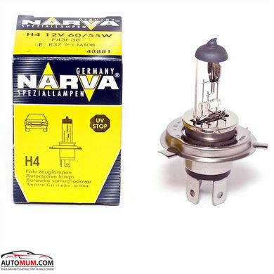 Лампа галогенна Н4 NARVA 48881 (Р43t) 12V 60/55W-1шт