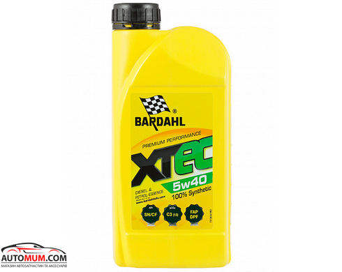Моторное масло BARDAHL XTEC 36341 5W-40 SN/CF C3 - 1л