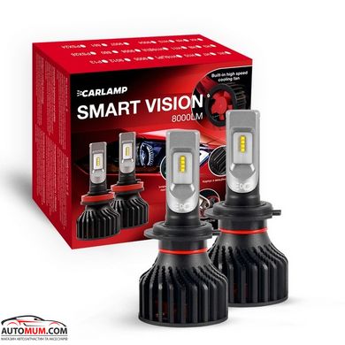 Світлодіодні лампи Carlamp Smart Vision Led Н7 8000Lm 6500K (SM7)-2шт