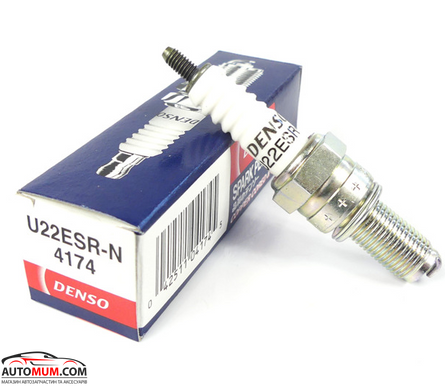 Свеча зажигания DENSO (4174) U22ESRN (Kawasaki) мото