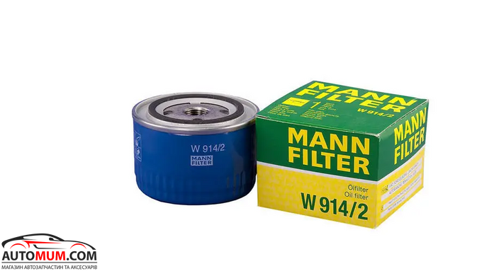 Фильтр оливи MANN W914/2 (2108-2170)