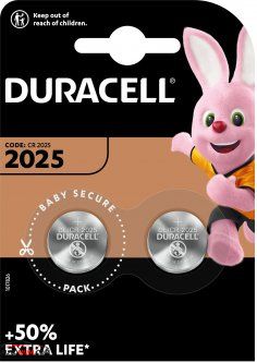 Батарейка Duracell CR2025-U2 (2/20) дисковая