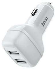 HOCO Z36 Зарядний пристрій телефону в прикурювач (адаптер) (білий)