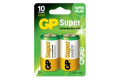 Батарейка GP SUPER ALKALINE 1.5V 13A-U2 лужна LR20, D