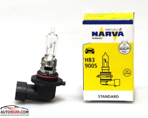 Лампа галогенная НB3 NARVA 48005 (P20d)12V60W-1шт