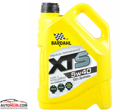 Моторна олива BARDAHL XTS 36893 5W-40 SN/CF A3/B3 - 5л