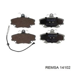 REMSA 14102-AF Колодки тормозные передние (Renault)