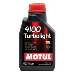 Моторное масло MOTUL 4100 Turbolight 10W-40 A3/B4; SM/CF - 1л