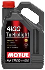 Моторное масло MOTUL 4100 Turbolight 10W-40 A3/B4; SM/CF - 4л