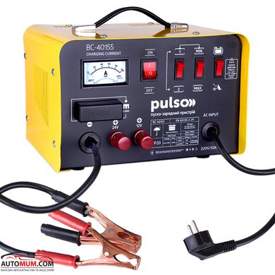 PULSO ВС-40155 Пуско- зарядное устройство для аккумуляторов 12&24V/45A/Start-100A/20-300AHR/стрел.ин