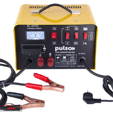 PULSO ВС-40155 Пуско-зарядний пристрій для акумуляторів 12&24V/45A/Start-100A/20-300AHR/стріл.ін