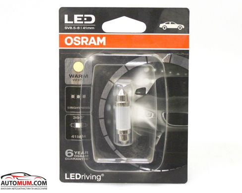 OSRAM 6499WW CW - BL1 Светодиодные лампы premium - 12V 1W 41mm (SV8,5)