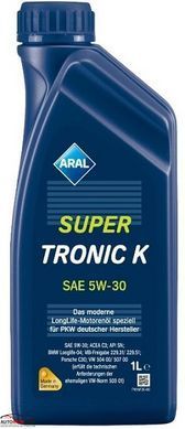Моторна олива ARAL Super Tronic K 5W-30 C3 (BMW,MB,Porsche,VW) - 1л