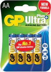 Батарейка GP ULTRA + ALKALINE 1.5V 15AUPHM-2UE4 лужна, LR6, AA