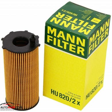 Фильтр оливи MANN HU820/2x (Jeep Cherokee 2,8CRD(TD) >05г)