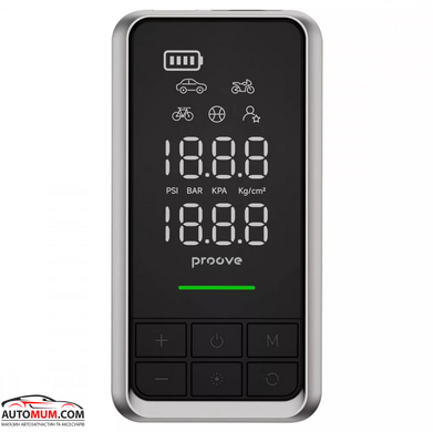 Компресор АКБ + стартер бустер Насос Proove Air Jump 10400mAh 1000A