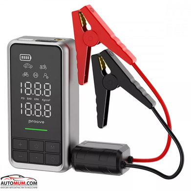 Компресор АКБ + стартер бустер Насос Proove Air Jump 10400mAh 1000A