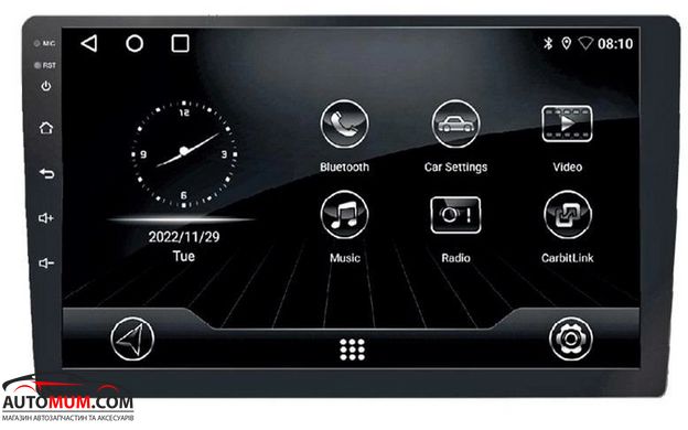 Автомагнитола MP5 2DIN Android 10 "DriveX" UN5Q экран 9.0" QLED/BT/GPS/Wi-Fi/32Гб/ОЗУ 2Гб