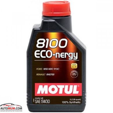 Моторна олива MOTUL 8100 Eco-nergy 5W-30 A5/B5:SL/CF (Ford,Renault) - 1л
