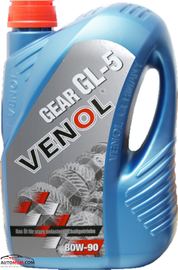 Трансмісійна олива VENOL Gear 80W-90 GL-5 - 1л