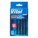 Рамка під номерний знак безрамкова VITOL VRNP1202 чорна ( кт на 2 номери)
