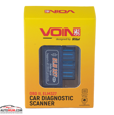 Сканер діагностики авто з Bluetooth VOIN ELM-32721/ELM327 V2.1 BT OBD II