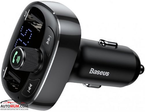 Модулятор радіохвилі Bluetooth 4.2 + 2-USB 3.4A/microSD BASEUS CCTM-01