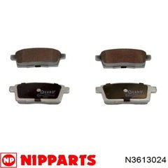 Колодки задні Nipparts N3613024 Mazda CX-7 (ER), CX-9 (TB)