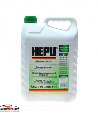 Антифриз зелений HEPU P999 - G11 концентрат - 5л