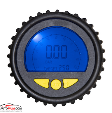 Компресор автомобільний ViTOL К-22 100psi/14Amp/37л/Ліхтар/Автостоп/прикурювач