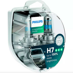 Лампа галогенная H7 PHILIPS 12972 XVPS2 X-treme VISION (PX26d) 12V 55W (+150%)-2шт