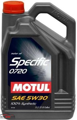 Моторное масло MOTUL Specific 0720 5W-30 С4 - 5л