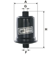 Фільтр палива WIX WF8232 (KL522) (Landcruiser 2,7i 16V;3,4i 24V>96г)