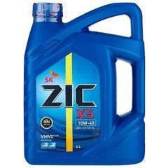 Моторное масло ZIC X5 Semi-synthetic 10w-40 SN - 4л