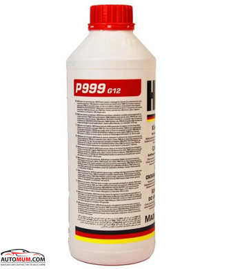 Антифриз червоний HEPU P999 - G12 концентрат - 1,5л