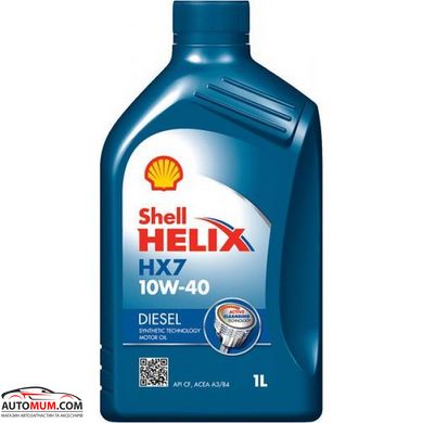Моторна олива SHELL Helix Diesel HX7 10W-40 CF - 1л