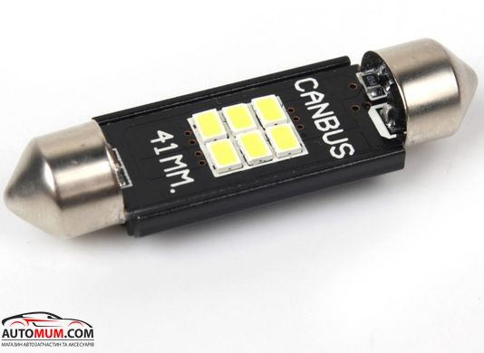 Светодиодные лампы CARLAMP SJ-K6-41мм С (SV 8,5) 12V - 11х41мм