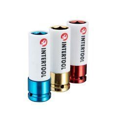 Набір ударних головок для алюм. дисків 1/2" 17, 19, 21 мм, CrMo STORM INTERTOOL ET-8502 - 3 шт.