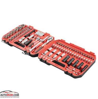 Набір інструментів INTERTOOL ET-9111 Impact (комірки,насадки,головки 1/2, 1/4 6 гр.) -111 од.
